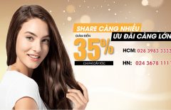 CHIA SẺ LIỀN TAY, NHẬN NGAY ƯU ĐÃI CẤY TÓC “KHỦNG”